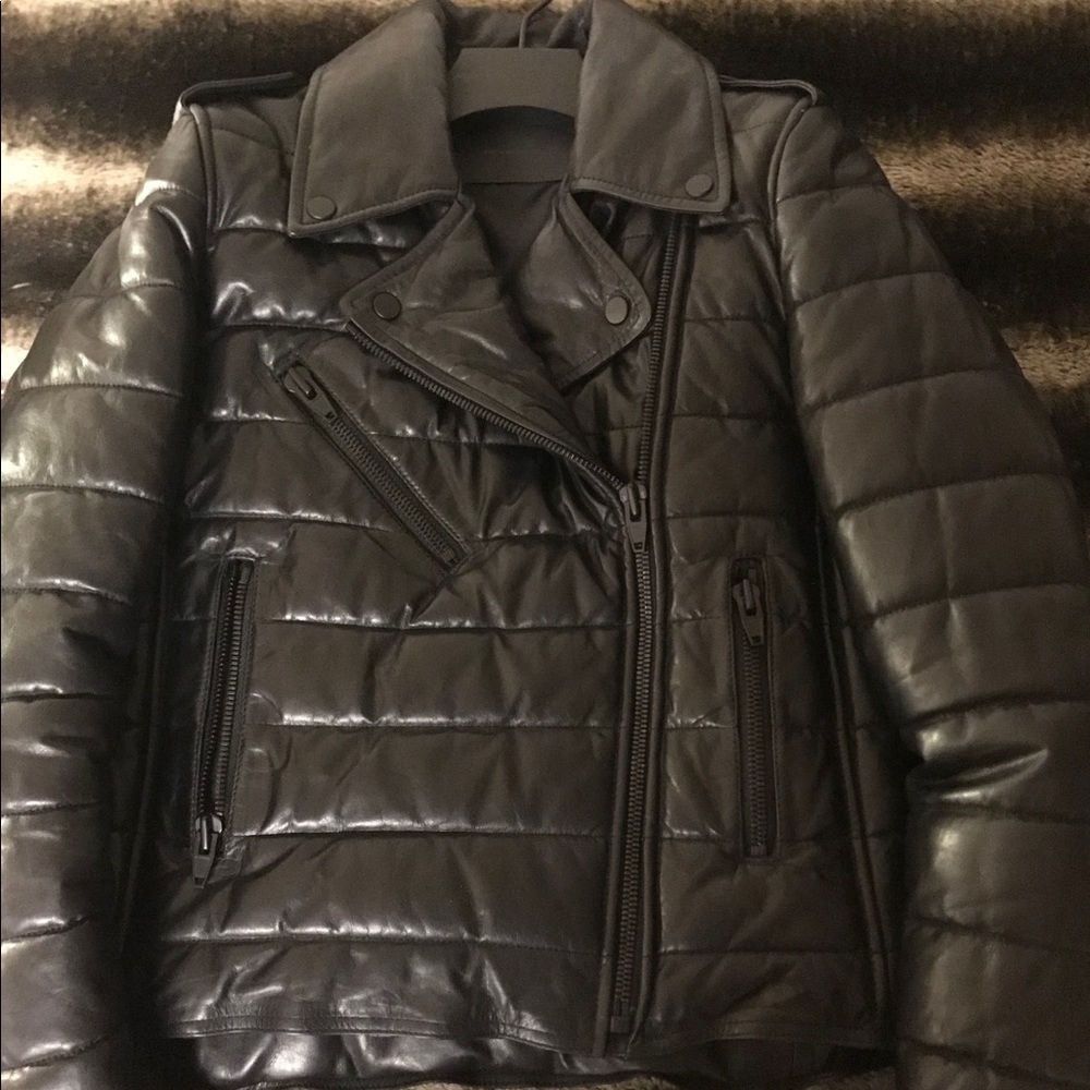 Alexander Wang x H&M Padded Biker Leather Jacket.